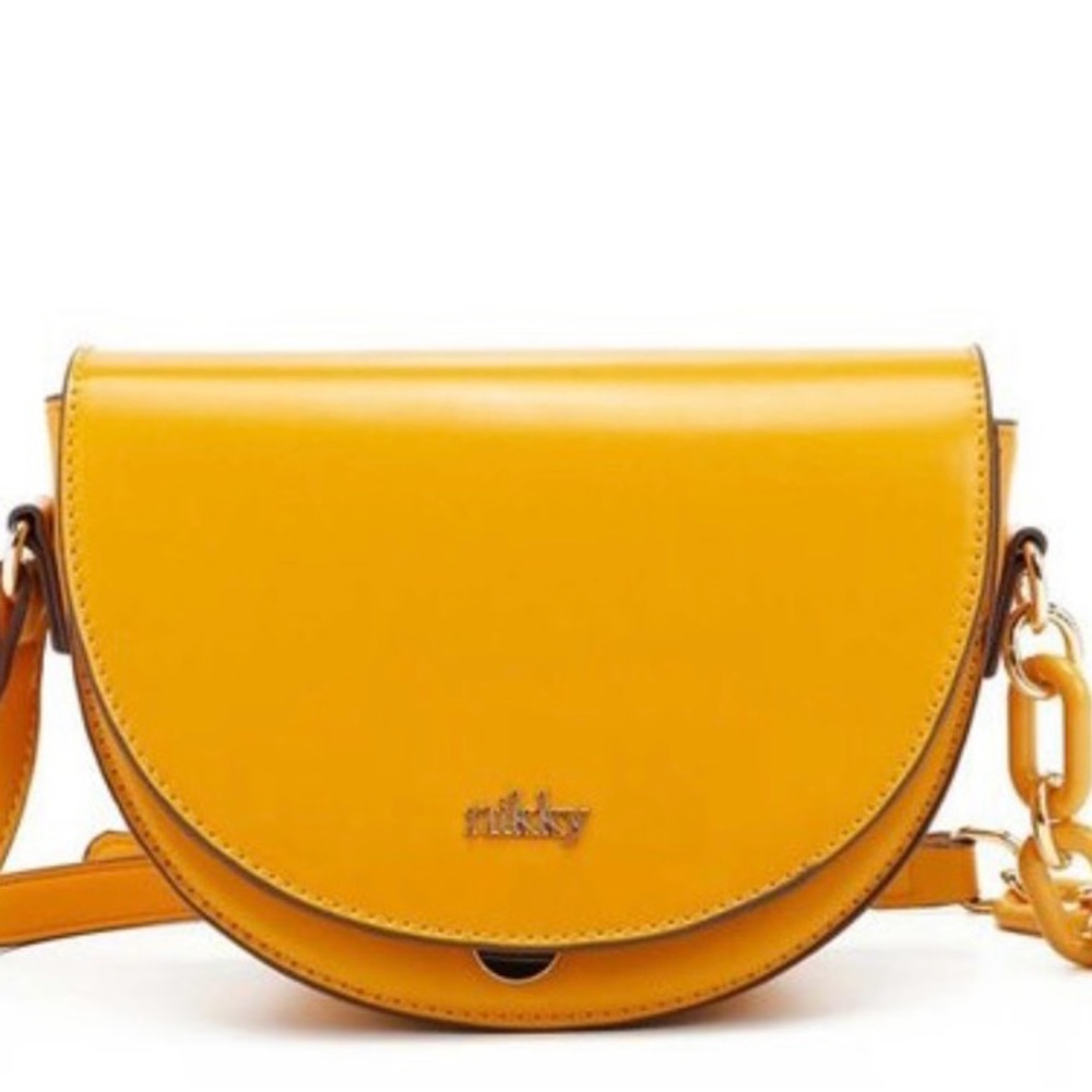 Half Moon Yellow Women's Bag
